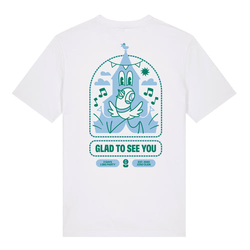 Witte T-shirt met backprint