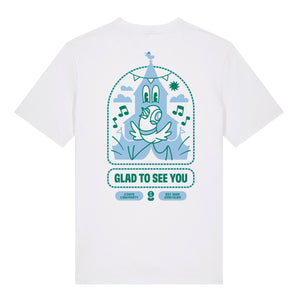 Witte T-shirt met backprint