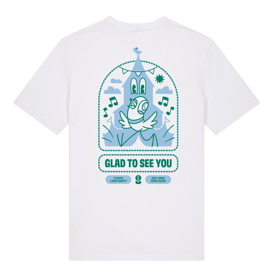 Witte T-shirt met backprint