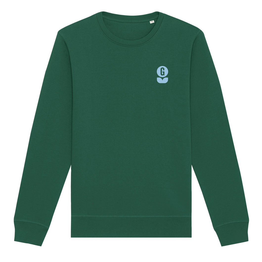Groene uniseks sweatshirt
