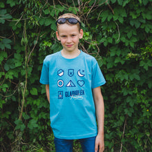 Afbeelding in Gallery-weergave laden, T-shirt Kinderen Lichtblauw - Unisex